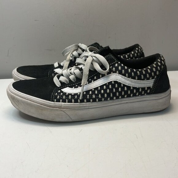 Vans Old Skool Quilt Stitch 'Black White' VN0A3WMA4B0 Sneakers, size 8.5 - Picture 2 of 12
